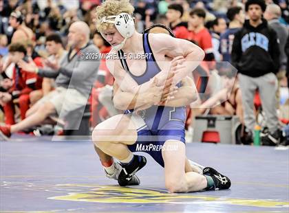 Thumbnail 1 in NYSPHSAA Wrestling Dual Finals Round 1 (John Glenn vs Peru) photogallery.