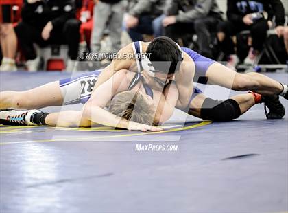 Thumbnail 3 in NYSPHSAA Wrestling Dual Finals Round 1 (John Glenn vs Peru) photogallery.