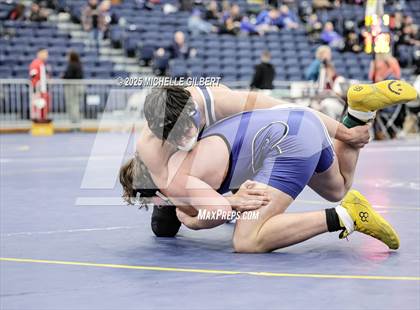 Thumbnail 2 in NYSPHSAA Wrestling Dual Finals Round 1 (John Glenn vs Peru) photogallery.