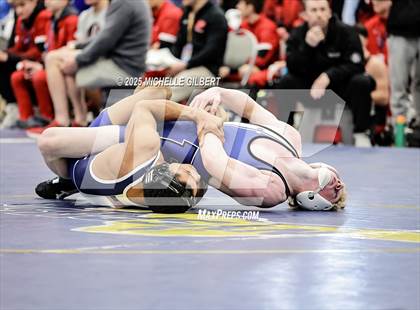 Thumbnail 1 in NYSPHSAA Wrestling Dual Finals Round 1 (John Glenn vs Peru) photogallery.