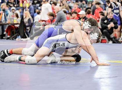 Thumbnail 2 in NYSPHSAA Wrestling Dual Finals Round 1 (John Glenn vs Peru) photogallery.