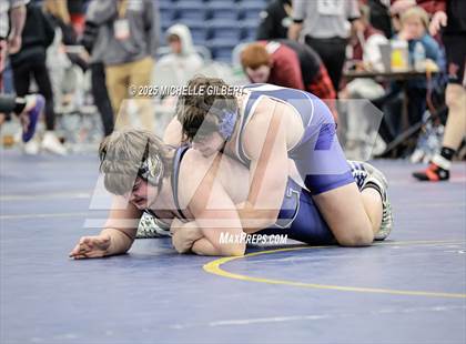 Thumbnail 2 in NYSPHSAA Wrestling Dual Finals Round 1 (John Glenn vs Peru) photogallery.