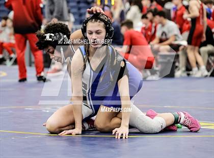 Thumbnail 1 in NYSPHSAA Wrestling Dual Finals Round 1 (John Glenn vs Peru) photogallery.