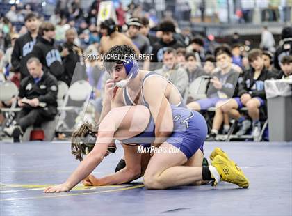 Thumbnail 3 in NYSPHSAA Wrestling Dual Finals Round 1 (John Glenn vs Peru) photogallery.