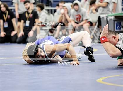 Thumbnail 3 in NYSPHSAA Wrestling Dual Finals Round 1 (John Glenn vs Peru) photogallery.