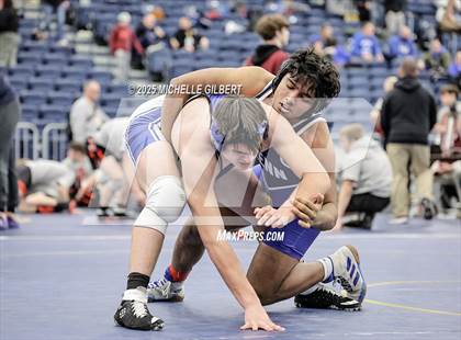 Thumbnail 1 in NYSPHSAA Wrestling Dual Finals Round 1 (John Glenn vs Peru) photogallery.