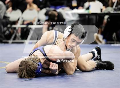 Thumbnail 2 in NYSPHSAA Wrestling Dual Finals Round 1 (John Glenn vs Peru) photogallery.