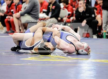 Thumbnail 3 in NYSPHSAA Wrestling Dual Finals Round 1 (John Glenn vs Peru) photogallery.