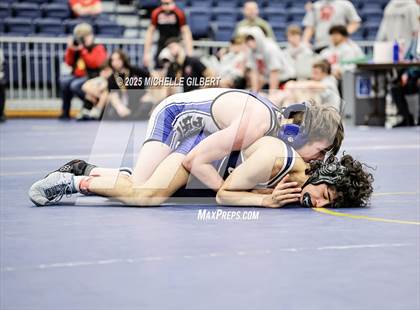 Thumbnail 2 in NYSPHSAA Wrestling Dual Finals Round 1 (John Glenn vs Peru) photogallery.