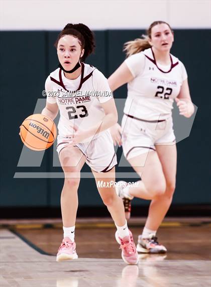 Thumbnail 3 in Notre Dame Academy vs  Oakwood (CIF SS D4A Championship) photogallery.