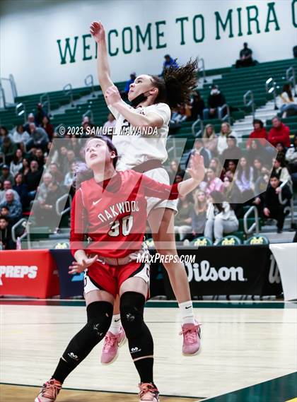 Thumbnail 2 in Notre Dame Academy vs  Oakwood (CIF SS D4A Championship) photogallery.