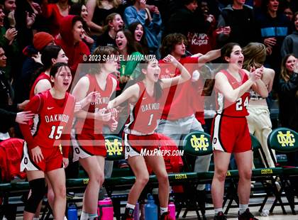 Thumbnail 1 in Notre Dame Academy vs  Oakwood (CIF SS D4A Championship) photogallery.
