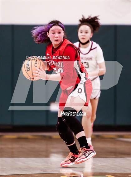 Thumbnail 2 in Notre Dame Academy vs  Oakwood (CIF SS D4A Championship) photogallery.