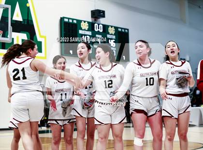 Thumbnail 1 in Notre Dame Academy vs  Oakwood (CIF SS D4A Championship) photogallery.