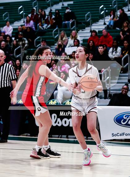 Thumbnail 1 in Notre Dame Academy vs  Oakwood (CIF SS D4A Championship) photogallery.