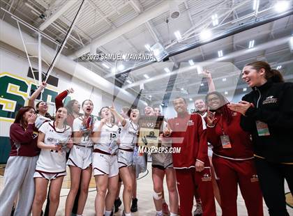 Thumbnail 2 in Notre Dame Academy vs  Oakwood (CIF SS D4A Championship) photogallery.