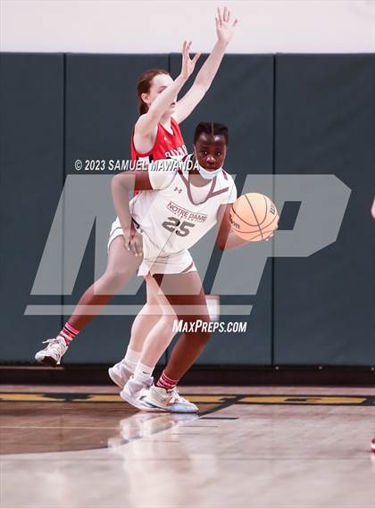 Thumbnail 1 in Notre Dame Academy vs  Oakwood (CIF SS D4A Championship) photogallery.