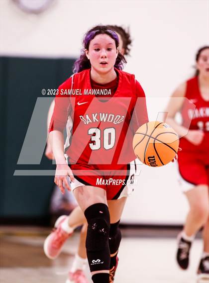 Thumbnail 2 in Notre Dame Academy vs  Oakwood (CIF SS D4A Championship) photogallery.