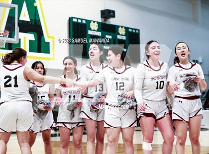 Thumbnail 2 in Notre Dame Academy vs  Oakwood (CIF SS D4A Championship) photogallery.