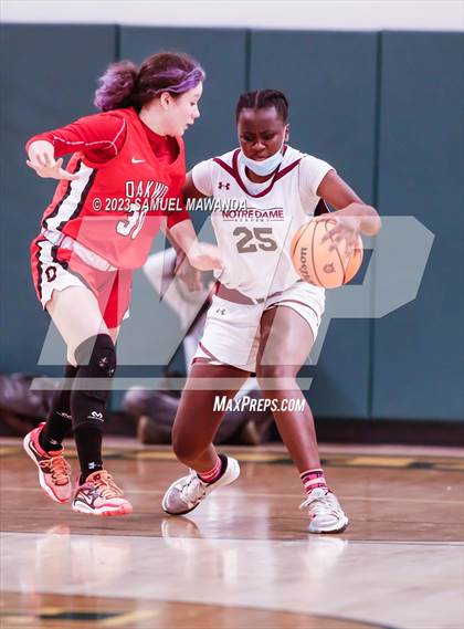 Thumbnail 3 in Notre Dame Academy vs  Oakwood (CIF SS D4A Championship) photogallery.