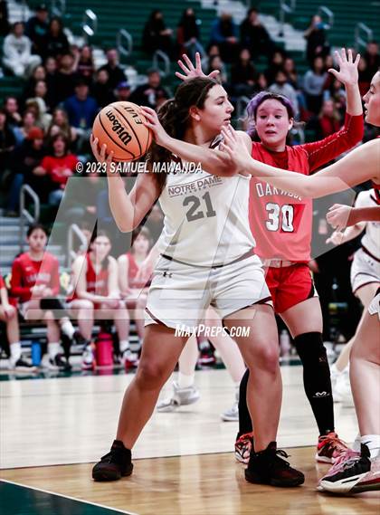 Thumbnail 3 in Notre Dame Academy vs  Oakwood (CIF SS D4A Championship) photogallery.