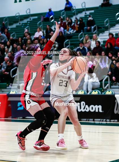 Thumbnail 1 in Notre Dame Academy vs  Oakwood (CIF SS D4A Championship) photogallery.