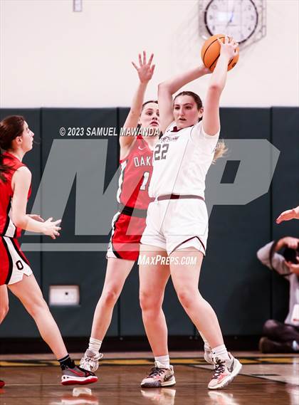 Thumbnail 2 in Notre Dame Academy vs  Oakwood (CIF SS D4A Championship) photogallery.