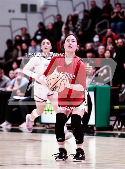 Thumbnail 2 in Notre Dame Academy vs  Oakwood (CIF SS D4A Championship) photogallery.