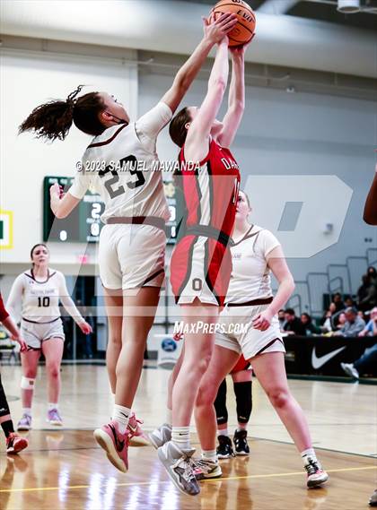 Thumbnail 2 in Notre Dame Academy vs  Oakwood (CIF SS D4A Championship) photogallery.