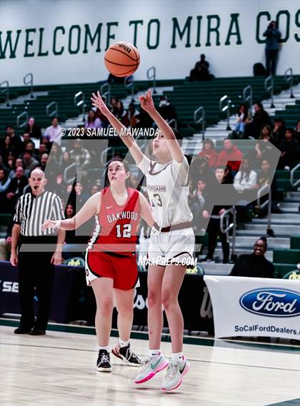 Thumbnail 2 in Notre Dame Academy vs  Oakwood (CIF SS D4A Championship) photogallery.