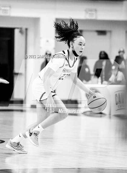 Thumbnail 2 in Notre Dame Academy vs  Oakwood (CIF SS D4A Championship) photogallery.