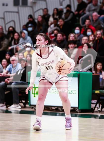 Thumbnail 3 in Notre Dame Academy vs  Oakwood (CIF SS D4A Championship) photogallery.