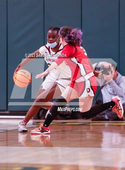 Thumbnail 2 in Notre Dame Academy vs  Oakwood (CIF SS D4A Championship) photogallery.