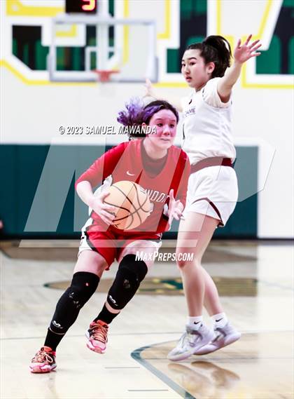 Thumbnail 1 in Notre Dame Academy vs  Oakwood (CIF SS D4A Championship) photogallery.
