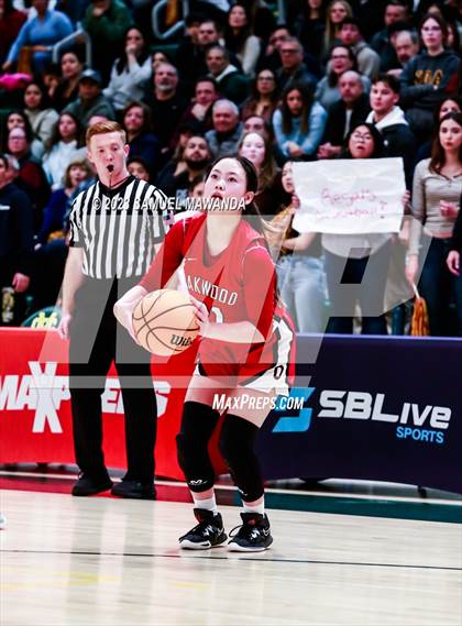 Thumbnail 2 in Notre Dame Academy vs  Oakwood (CIF SS D4A Championship) photogallery.