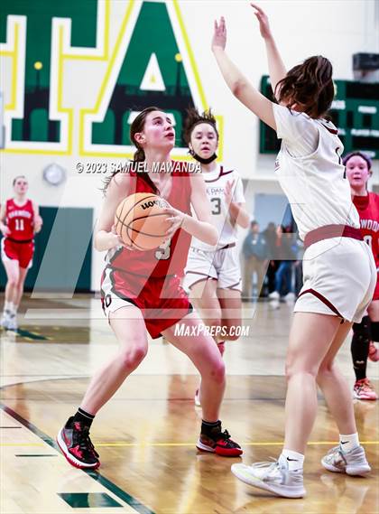 Thumbnail 3 in Notre Dame Academy vs  Oakwood (CIF SS D4A Championship) photogallery.