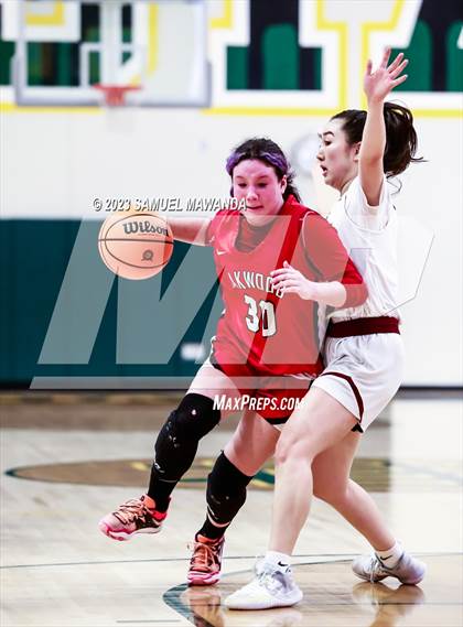 Thumbnail 3 in Notre Dame Academy vs  Oakwood (CIF SS D4A Championship) photogallery.
