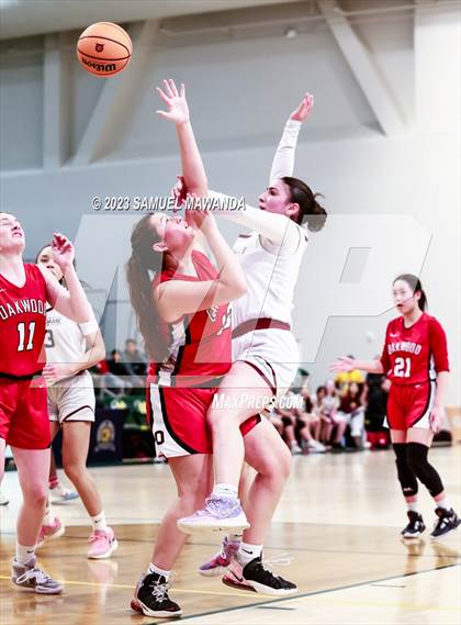 Thumbnail 2 in Notre Dame Academy vs  Oakwood (CIF SS D4A Championship) photogallery.