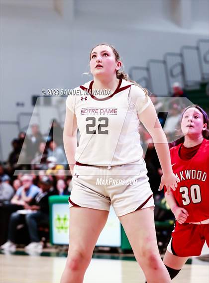 Thumbnail 2 in Notre Dame Academy vs  Oakwood (CIF SS D4A Championship) photogallery.