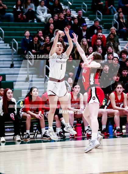 Thumbnail 1 in Notre Dame Academy vs  Oakwood (CIF SS D4A Championship) photogallery.