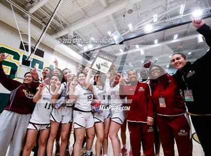 Thumbnail 3 in Notre Dame Academy vs  Oakwood (CIF SS D4A Championship) photogallery.