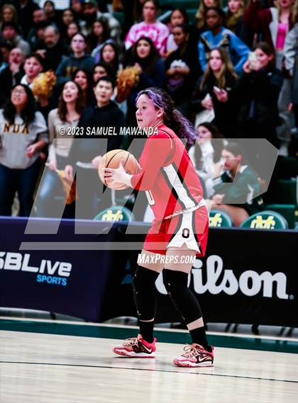 Thumbnail 3 in Notre Dame Academy vs  Oakwood (CIF SS D4A Championship) photogallery.