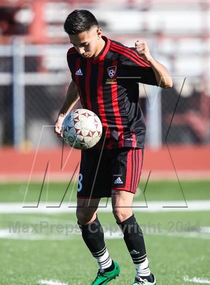 Thumbnail 2 in South Grand Prairie vs. MacArthur (Martin Invitational Soccer Tournament) photogallery.