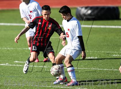 Thumbnail 1 in South Grand Prairie vs. MacArthur (Martin Invitational Soccer Tournament) photogallery.