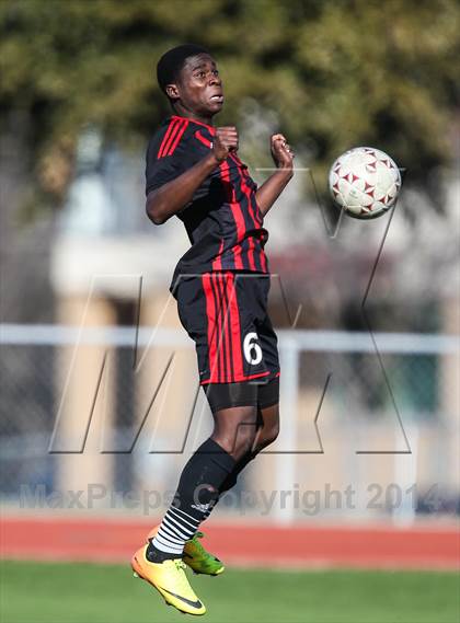Thumbnail 2 in South Grand Prairie vs. MacArthur (Martin Invitational Soccer Tournament) photogallery.