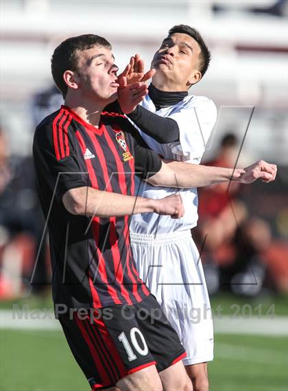 Thumbnail 3 in South Grand Prairie vs. MacArthur (Martin Invitational Soccer Tournament) photogallery.