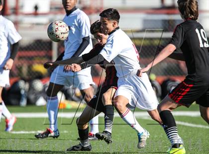 Thumbnail 2 in South Grand Prairie vs. MacArthur (Martin Invitational Soccer Tournament) photogallery.