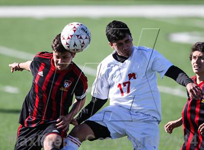 Thumbnail 1 in South Grand Prairie vs. MacArthur (Martin Invitational Soccer Tournament) photogallery.