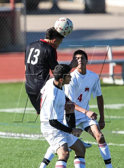 Thumbnail 2 in South Grand Prairie vs. MacArthur (Martin Invitational Soccer Tournament) photogallery.