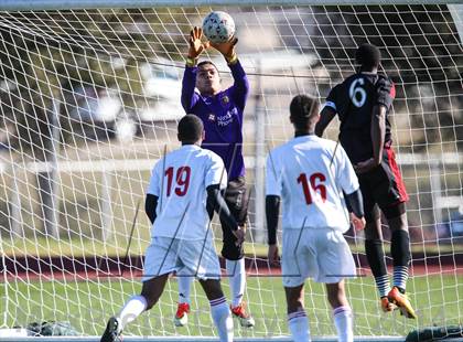 Thumbnail 3 in South Grand Prairie vs. MacArthur (Martin Invitational Soccer Tournament) photogallery.
